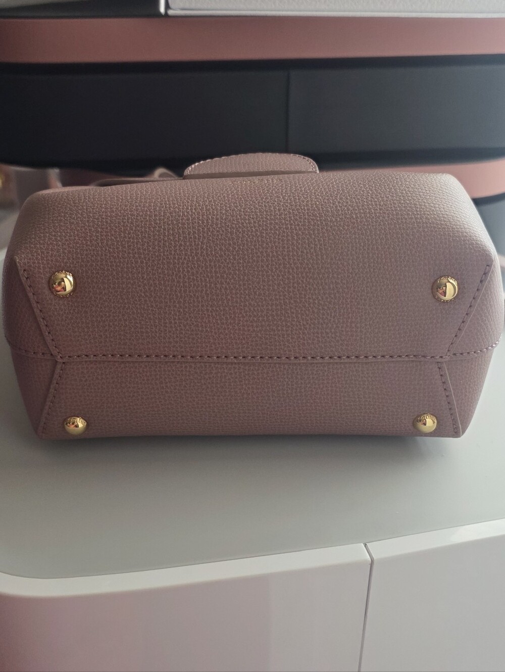 Like New Polene Numero Un Nano Textured Lilac crossbody purse handbag - Picture 6 of 9